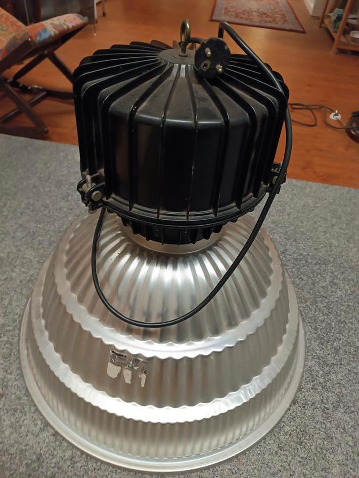 Industriële Disano Photon 1215 Lamp, Huis en Inrichting, Lampen | Plafondlampen, Gebruikt, Glas, Kunststof, Metaal, Ophalen