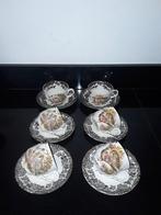 6 Royal Worcester palissy games jachtservies kop & schotels, Verzenden