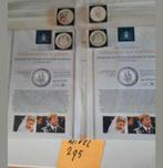 THEMA PENNING VORSTERNHUIS VERZILVERD KAVEL 295, Postzegels en Munten, Munten | Nederland, Koningin Beatrix, Overige waardes, Geboorte of Huwelijk