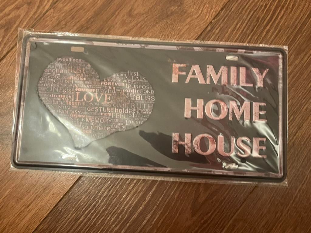 Metalen bordje, Huis en Inrichting, Woonaccessoires | Tekstborden en Spreuken, Ophalen of Verzenden