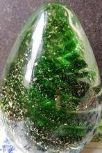 Eivormige kristal/glas. Glassierkunst. 13/9 cm., Antiek en Kunst, Antiek | Glas en Kristal, Ophalen