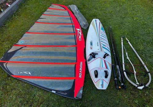 Complete set INCL. BEZORGING MORGEN, Watersport en Boten, Windsurfen, Gebruikt, Complete set, 250 tot 300 cm, Met vin(nen), Met draagtas