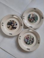 Drie Ot en Sien ontbijtbordjes - puntgaaf!, Ophalen of Verzenden, Zo goed als nieuw, Bord(en), Overige stijlen