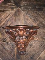 Mahoniehouten Console met Engelenkop, Antiek en Kunst, Kunst | Beelden en Houtsnijwerken, Ophalen of Verzenden