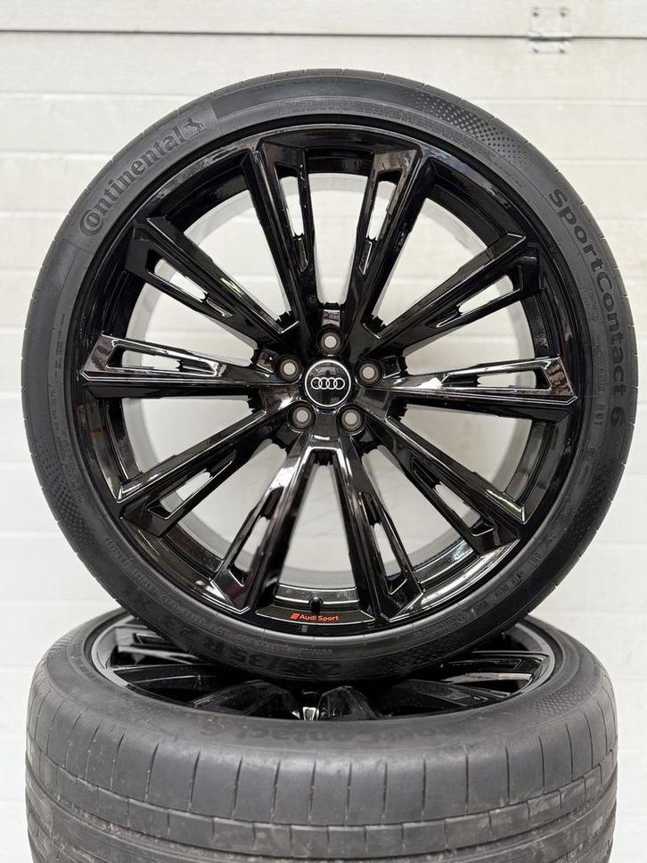 DEMO 23” AUDI Q8 RSQ8 SQ8 ETRON VELGEN ZOMERBANDEN ORIG, Auto-onderdelen, Banden en Velgen, Banden en Velgen, Zomerbanden, Overige maten