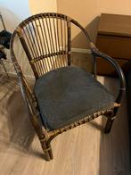 Bamboe luie stoel, Huis en Inrichting, Stoelen, Ophalen, Gebruikt, Bruin, Eén