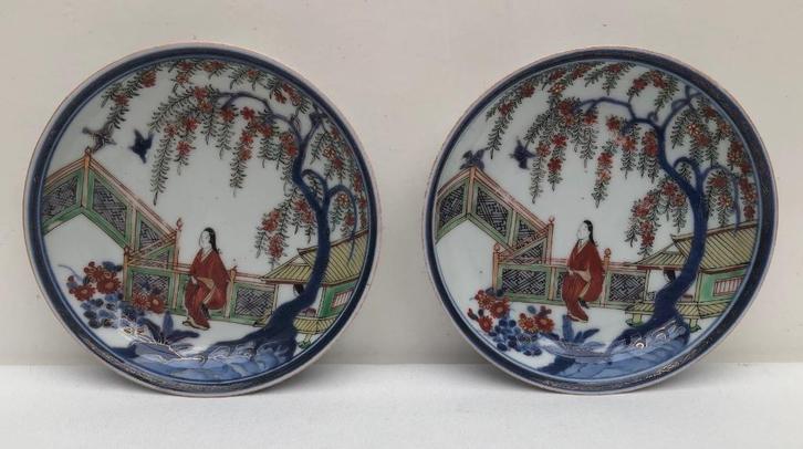 2 Japans imari bordjes, Antiek en Kunst, Kunst | Niet-Westerse kunst, Ophalen of Verzenden