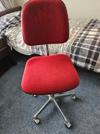Grahl Bureaustoel verstelbaar rood met chrome gratis, Ophalen, Gebruikt, Bureaustoel, Rood