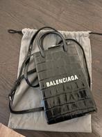 Originele Balenciaga phone bag croc incl alle toebehoren, Ophalen of Verzenden, Schoudertasje, Zo goed als nieuw, Zwart