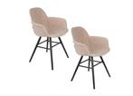 Zuiver Albert Kuip Soft Armstoel Beige Set van 2 | €538, nu, Huis en Inrichting, Stoelen, Overige kleuren, Nieuw, Ophalen of Verzenden