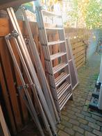 Smalle steiger 6m hoog rolsteiger aluminium kamersteiger 75, Doe-het-zelf en Verbouw, Steigers, Ophalen, Gebruikt, Rolsteiger of Kamersteiger