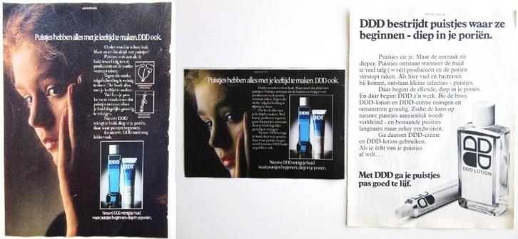 48 vintage reclames huidverzorging 1979-80 schoonheid, Verzamelen, Merken en Reclamevoorwerpen, Gebruikt, Verzenden