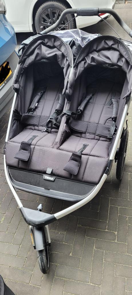 kinderwagen thule glide 2 kinderen, Kinderen en Baby's, Kinderwagens en Combinaties, Zo goed als nieuw, Kinderwagen, Overige merken