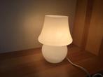 Vintage mushroom lampje van wit melkglas, Ophalen of Verzenden, Zo goed als nieuw, Minder dan 50 cm