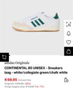 Adidas Continental 80 - Maat 38 2/3, Kleding | Dames, Ophalen of Verzenden, Gedragen, Wit, Sneakers of Gympen