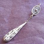 Streekdracht: Antieke Voorhoofds Hanger Filigrain Zilver, Ophalen of Verzenden, Zilver, Hanger