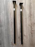 2 Duraline tafelpoten 2.5x5x75 cm, Ophalen, Zo goed als nieuw, Rond, 50 tot 100 cm