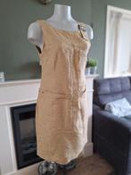 Sarah Pacini linnen jurk 1 S 36 beige bruin gratis verz NL, Kleding | Dames, Verzenden, Sarah Pacini, Beige, Zo goed als nieuw