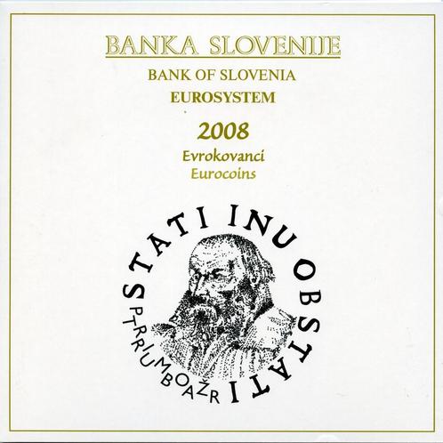 BU set Slovenie 2008 Blister - 1 cent t/m 3 euro (9 Munten), Postzegels en Munten, Munten | Europa | Euromunten, Setje, Overige waardes