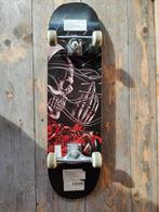 Skateboard skull skelet schedel zwart rood, Ophalen of Verzenden, Gebruikt