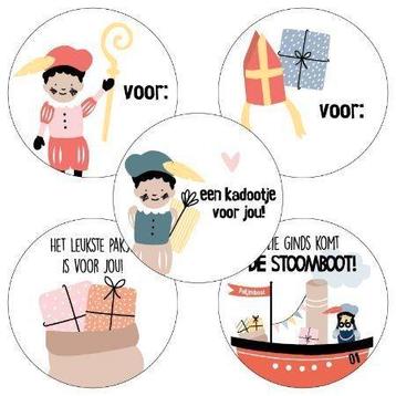 ♡ Sinterklaas Stickers/per 5/Gezellig inpakken! beschikbaar voor biedingen