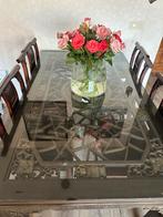 Aziatische/Chinese houtsnijwerk eethoek, Ophalen, Gebruikt, 4 tot 6 stoelen