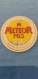 bierviltje Meteor pils Bierre d'alsace, Ophalen of Verzenden, Gebruikt, Viltje(s), Overige merken