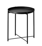 GLADOM table + SKALA tray (SET), Ophalen, Grenenhout, Rond, Minder dan 50 cm