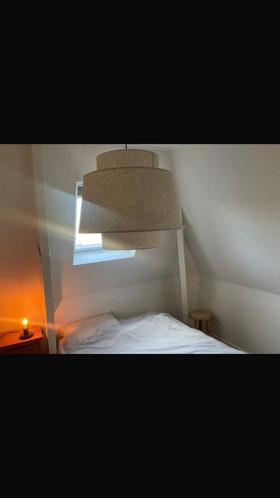 Linnen hanglamp, Huis en Inrichting, Lampen | Hanglampen, Nieuw, Ophalen