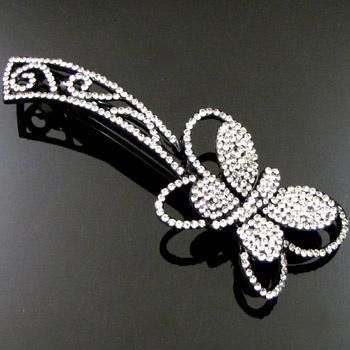 Leuke haarspeld met vlinder en wit Swarovski elementen, Sieraden, Tassen en Uiterlijk, Uiterlijk | Haarverzorging, Nieuw, Haarspeld
