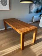 Massief eiken eettafel voor 6 tot 8 personen, Huis en Inrichting, Tafels | Eettafels, Ophalen, Gebruikt, Eikenhout, 200 cm of meer