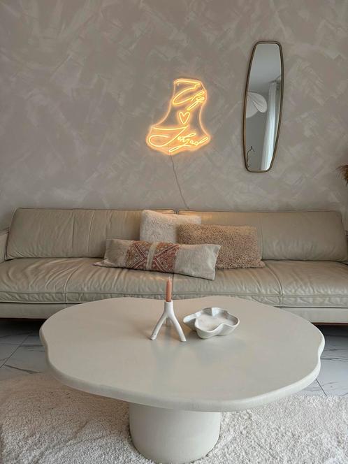 Design bank Loods 5 greige leer, Antiek en Kunst, Antiek | Meubels | Stoelen en Banken, Ophalen of Verzenden