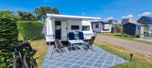 Hobby de luxe easy 440 bj 2001 mover luifel fietsendragers, Caravans en Kamperen, Caravans, Particulier, tot en met 4, 1000 - 1250 kg