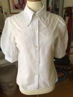 Wit bloesje jaren 70 vintage, Kleding | Dames, Blouses en Tunieken, Ophalen of Verzenden, Zo goed als nieuw, Maat 36 (S), Wit