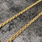 14k gouden rope ketting schakel italy, Sieraden, Tassen en Uiterlijk, Kettingen, Ophalen of Verzenden, Nieuw, Goud