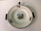 Retro vintage antiek warmwater bord Disney Donald en Katrien, Antiek en Kunst, Antiek | Servies los, Ophalen of Verzenden