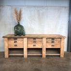 Antieke werkbank, toonbank, ladekast, dressoir, vintage, oud