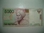 372. Indonesia, 5.000 rupiah 2001 UNC Tuanku Imam Bonjol., Verzenden, Zuidoost-Azië, Los biljet