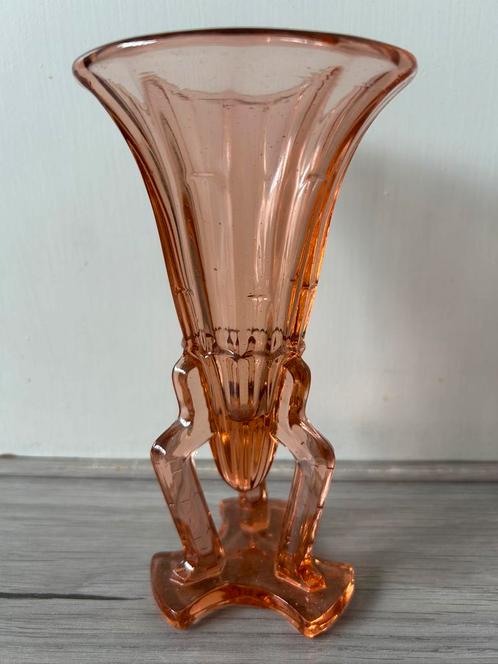 Sklo Union rocket vase Czech glass 1930's, Antiek en Kunst, Antiek | Vazen, Ophalen of Verzenden