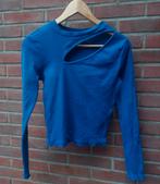 Donkerblauwe top met cutout Pigalle maat S, Blauw, Ophalen of Verzenden, Lange mouw, Maat 36 (S)