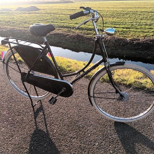 gazelle tour populair omafiets 3V 57cm remstangen IZGST, Fietsen en Brommers, Fietsen | Dames | Omafietsen, Gebruikt, 56 cm of meer