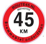 45 km sticker GRATIS  bij uw bestelling, Nieuw, Ophalen of Verzenden