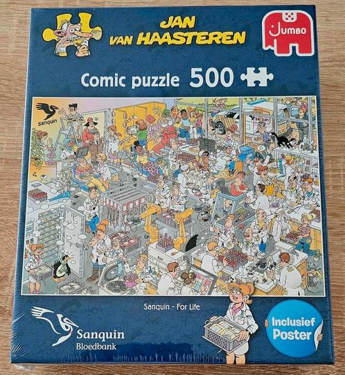 Jan van Haasteren - Sanquin Bloedbank For Life -(500 stuks), Hobby en Vrije tijd, Denksport en Puzzels, Nieuw, Legpuzzel, 500 t/m 1500 stukjes