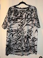 Tshirt zwart wit met print maat 3XL, Ophalen of Verzenden, Zo goed als nieuw, Wit, Shirt of Top