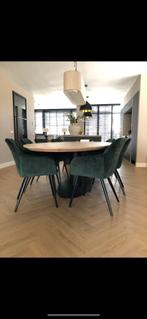 Eettafel lamp, Huis en Inrichting, Lampen | Hanglampen, Ophalen, 75 cm of meer, Stof, Landelijk