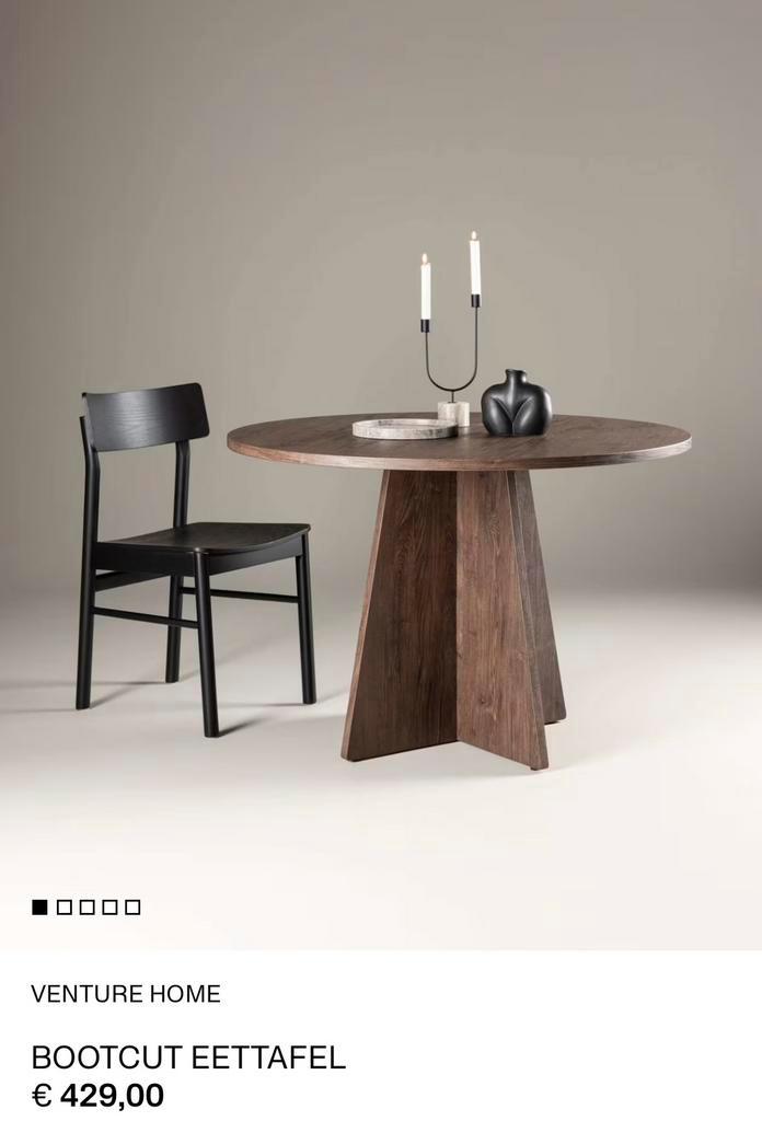 H&M Home ronde eettafel Japandi stijl (110cm), Huis en Inrichting, Tafels | Eettafels, 100 tot 150 cm, 100 tot 150 cm, Vier personen