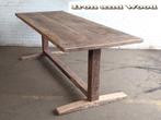 Maatwerk oud eiken robuuste barnwood kasteel / kloostertafel, Antiek en Kunst, Antiek | Meubels | Tafels, Ophalen