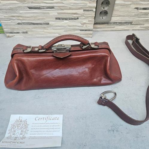 Mutsaers Leren Handtas Bruin dokterstas -stijl, Sieraden, Tassen en Uiterlijk, Tassen | Damestassen, Gebruikt, Handtas, Bruin