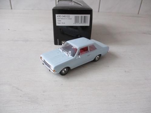 Minichamps Rekord C 2-Door 1966 Lago Bleu Schaal 1:43, Hobby en Vrije tijd, Modelauto's | 1:43, Nieuw, Auto, MiniChamps, Ophalen