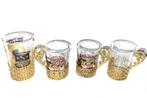 Antieke houders met glas Nackenheim Nicolay Weinbaugemeinde, Ophalen of Verzenden
